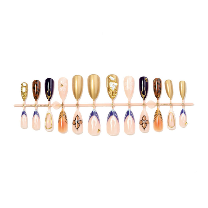 Dekoratives Press-On Nagelset Karnz