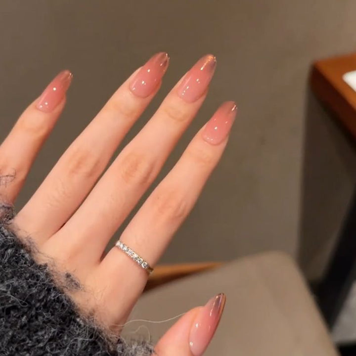 Elegante lange Press-On-Nageltips