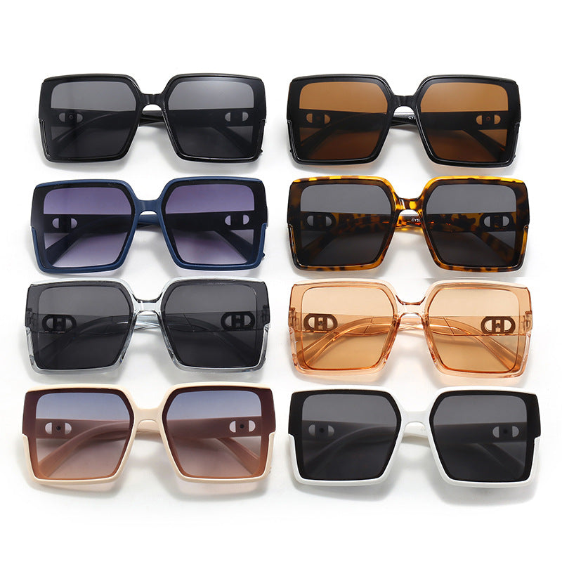 Damen oversized quadratische Sonnenbrille mit elegantem Rahmen Karnz
