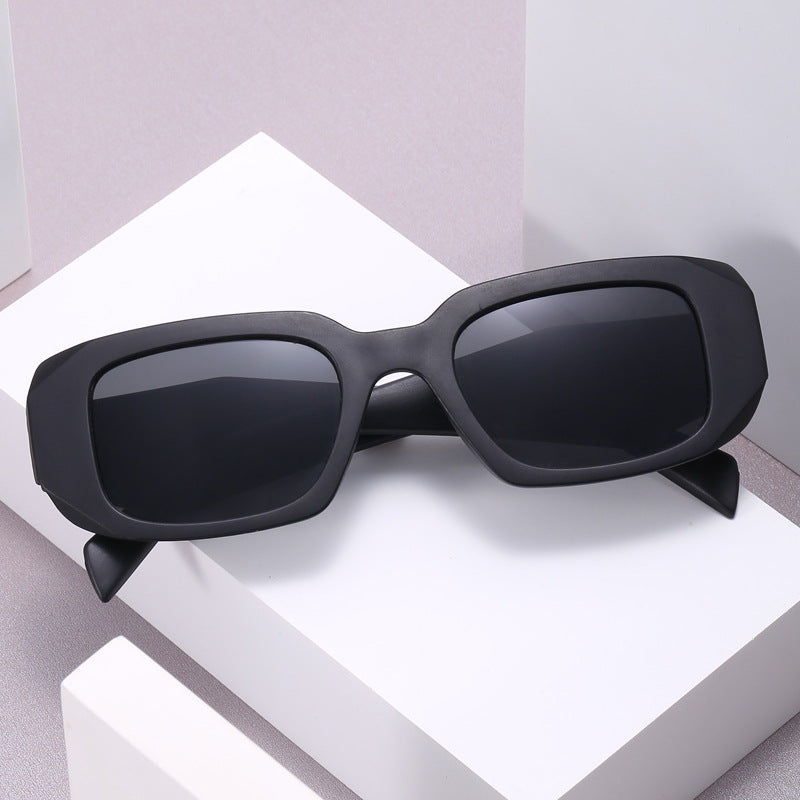 Damen modische oversized Sonnenbrille im angesagten Rechteck-Design Karnz
