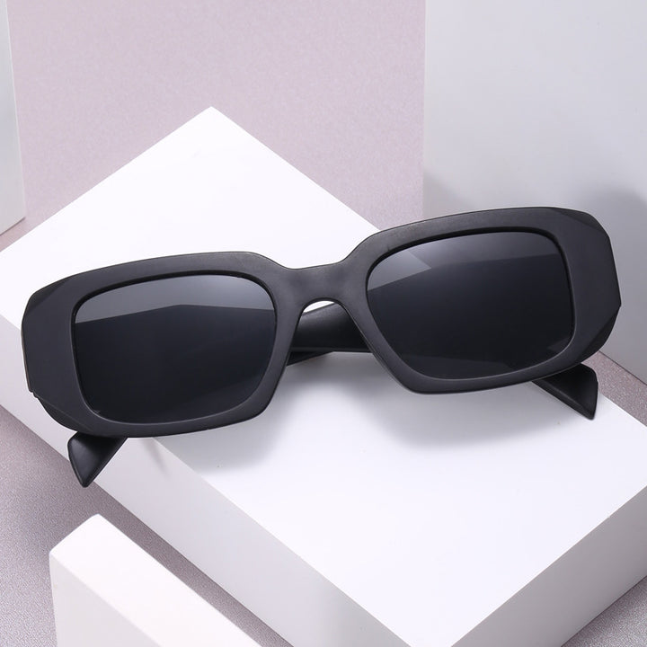 Damen modische oversized Sonnenbrille im angesagten Rechteck-Design Karnz