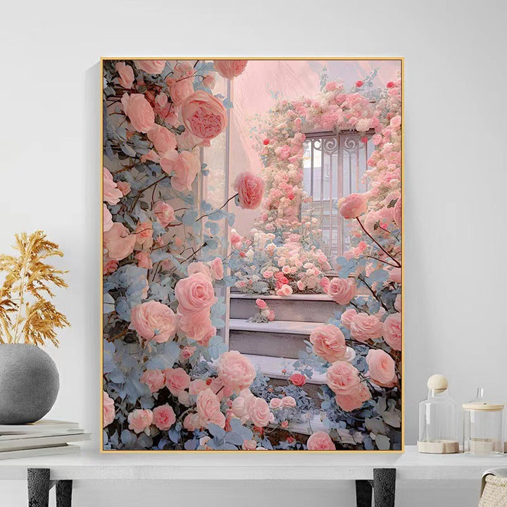Floral Garden Scene Wandkunst Karnz