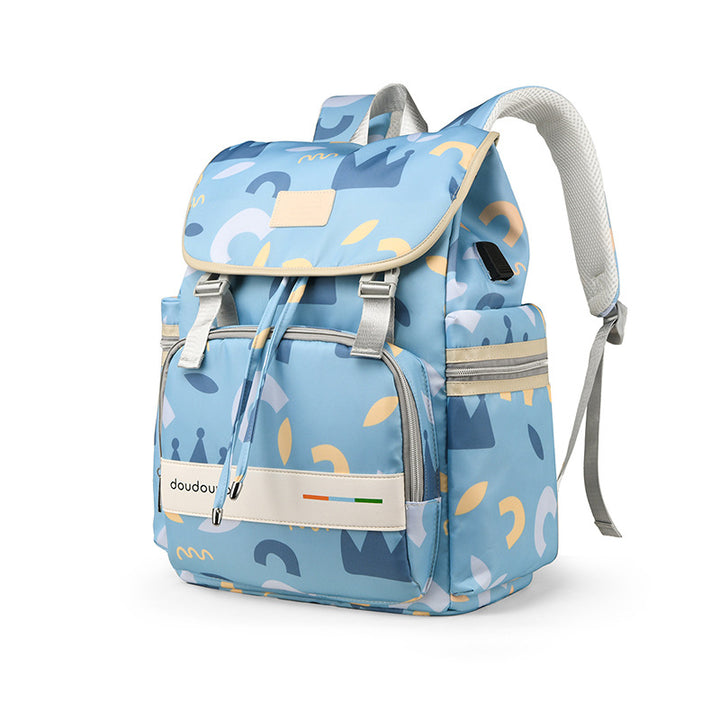 Vielseitiger Grafikdruck-Rucksack Karnz