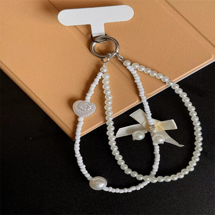 Eleganter Perlen Charm Schlüsselanhänger Karnz 1790135075