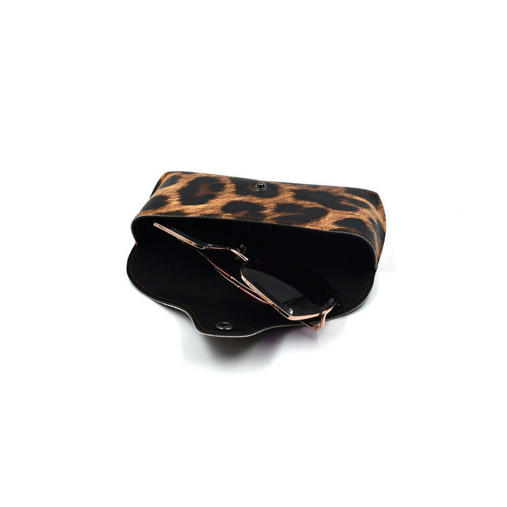Stylische Leopard Druck Brillenetui Karnz