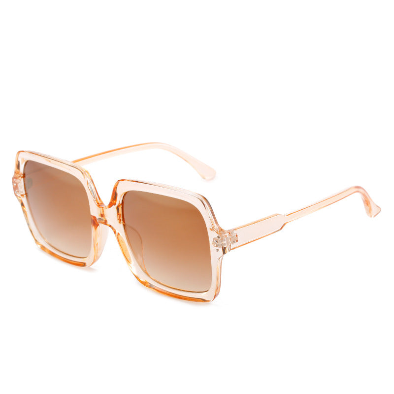 Damen quadratische modische Sonnenbrille mit polarisierten Gläsern Karnz
