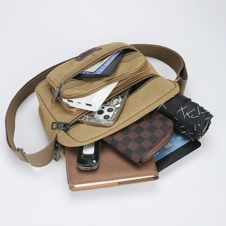 Vielseitige Multi-Taschen Sling Bag Karnz