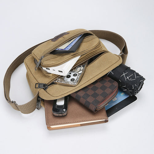 Vielseitige Multi-Taschen Sling Bag Karnz