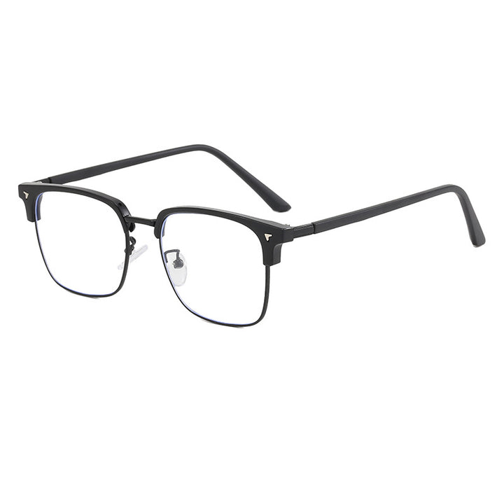 Damen elegante quadratische Brille mit leichtem Metallrahmen Karnz