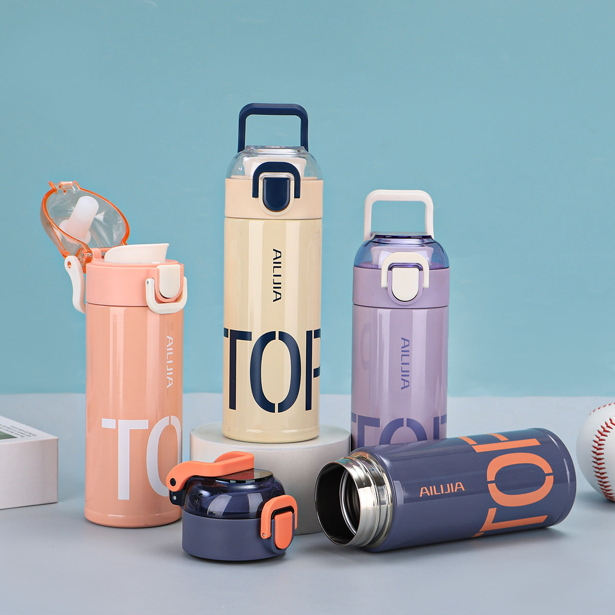 Damen Innovative Getränkeflasche mit Umklappverschluss Karnz