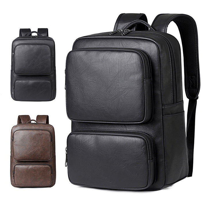 Premium Leder Business Laptop Rucksack Karnz