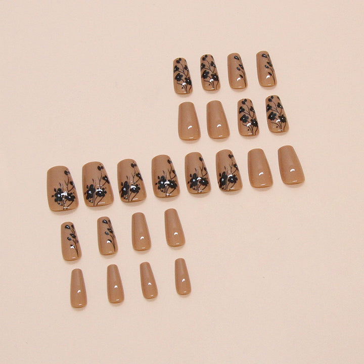 Blumen Artikulierter Press-On Nagelspitzen Karnz