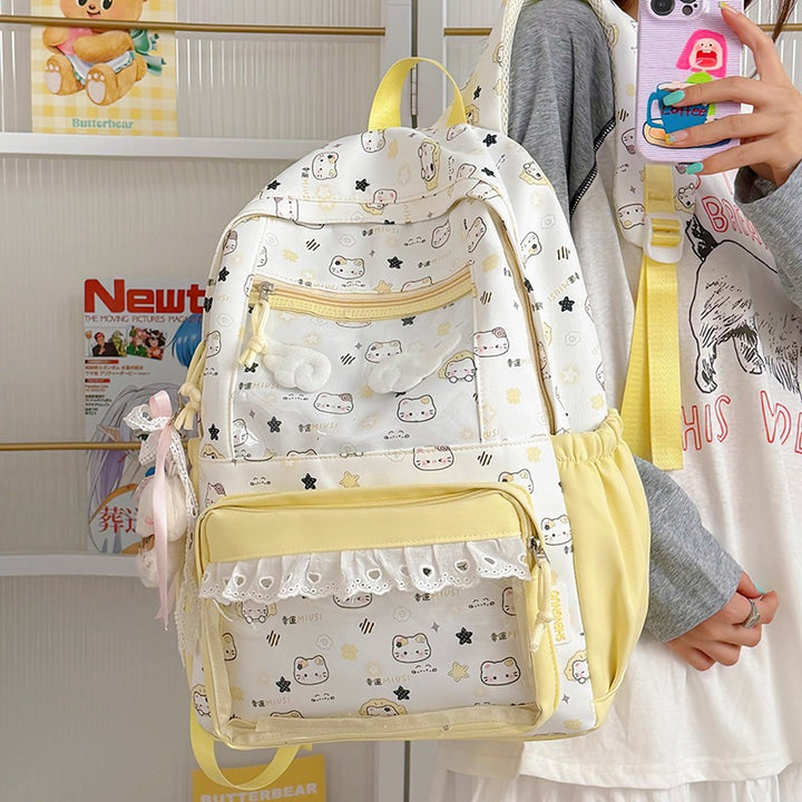 Niedlicher Cartoon-Druck Rucksack