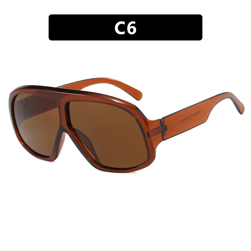 Damen oversized Sonnenbrille im modischen Schildkrötenmuster Karnz