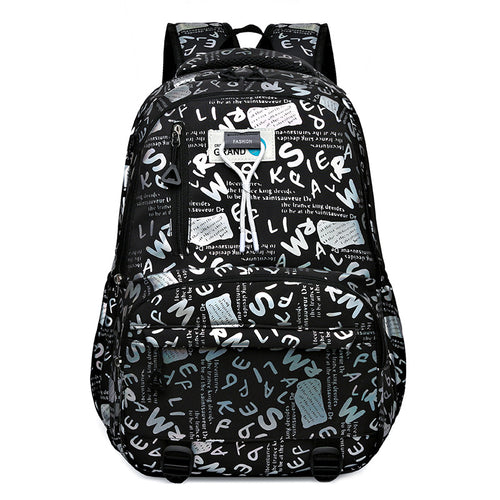 Trendiger Grafikdruck-Rucksack
