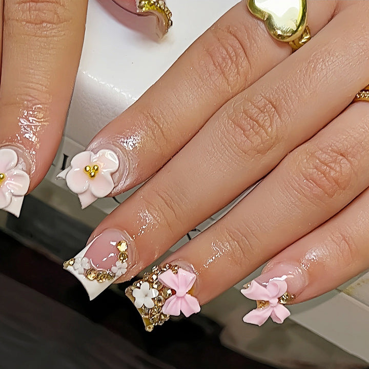 Floral Design Press-On Nägel Karnz