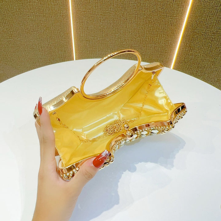 Dekorative Abend-Handtasche mit Strass-Akzenten