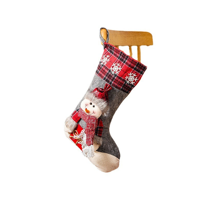 Festlicher Weihnachtsstrumpf mit Rentiermotiv Karnz