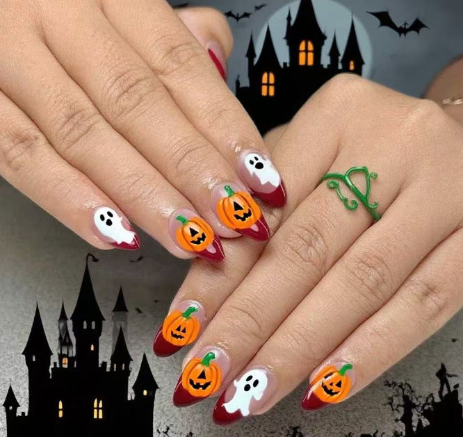 Künstlerische Halloween Themen Nagelkunst Karnz
