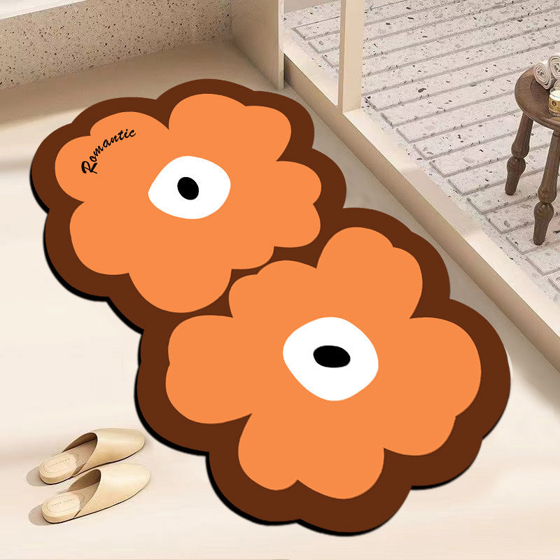Dekorative blumenförmige Fußmatte Karnz