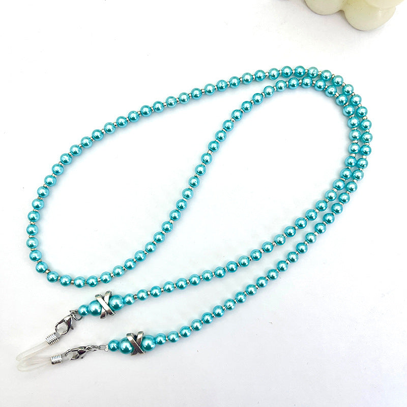 Elegante Perlenbesetzte Brillenband Karnz