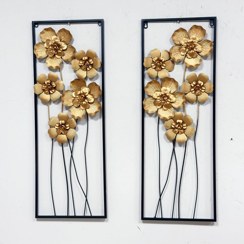 Künstlerische florale Wandmetalldekoration Karnz