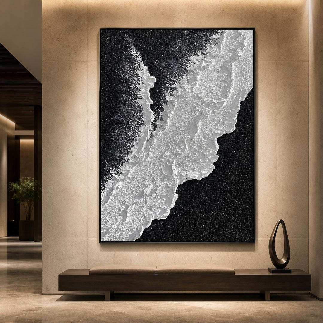 Abstraktes Küstenlandschaft Leinwand Kunstwerk