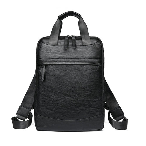 Eleganter Leder Laptop Rucksack Karnz