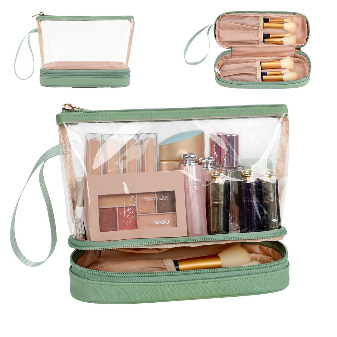 Kosmetik-Organizer-Tasche mit Durchsichtigen Fächern Karnz