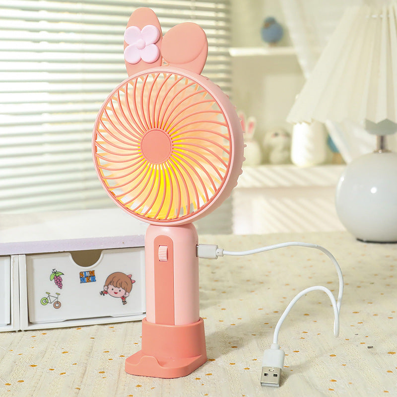 Damen Tragbarer Handventilator mit USB-Ladefunktion und LED-Beleuchtung Karnz