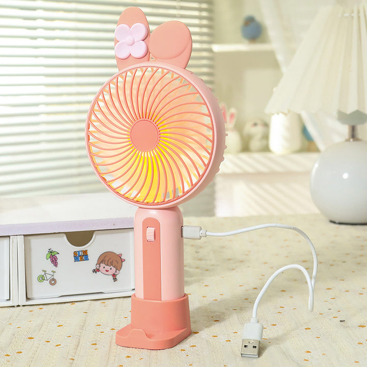 Damen Tragbarer Handventilator mit USB-Ladefunktion und LED-Beleuchtung Karnz