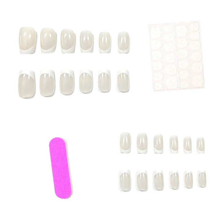 Elegante French Tip Acryl-Nagelverlängerungen Karnz 1789915965