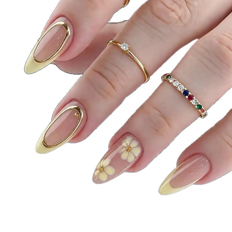 Elegante florale Acryl-Nagelkunst-Verstärkungen Karnz