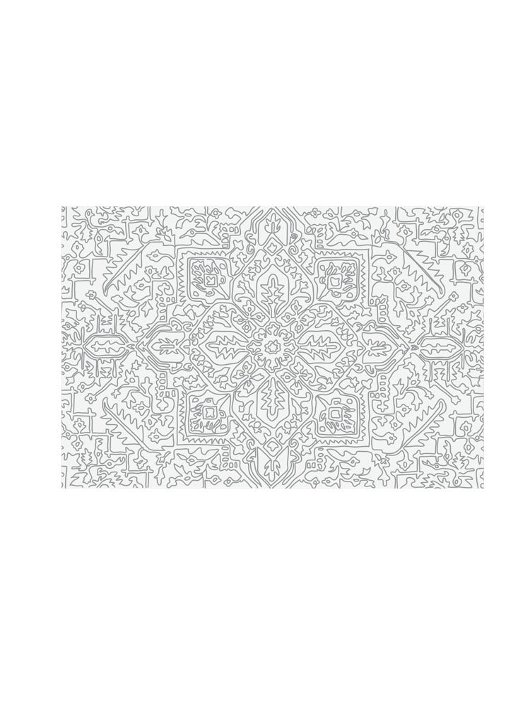 Abwaschbare Tischdecke mit kreisförmigem Retro-Print und PVC‑Beschichtung