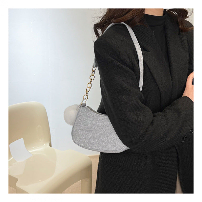 WoStylish Kunstfell Mini Handtasche Karnz