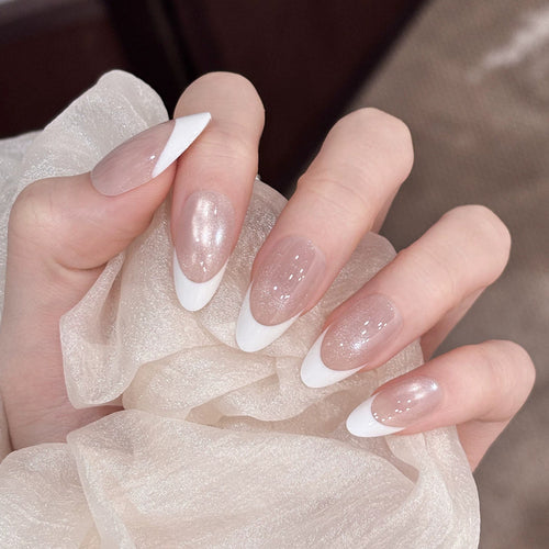 Elegantes French Tip Press-On-Nagelset