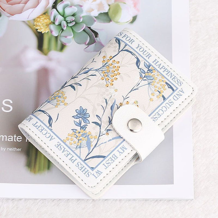 Florales Design Kompaktgeldbeutel Karnz