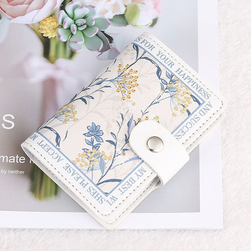 Florales Design Kompaktgeldbeutel Karnz