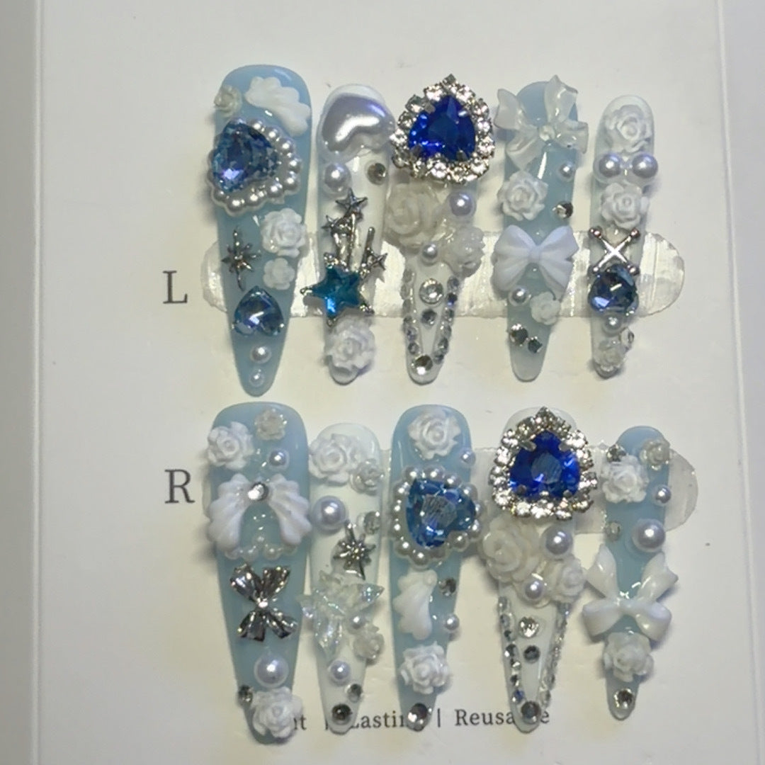 Dekoratives 3D Nagelkunst Set
