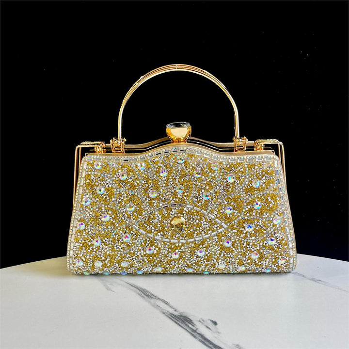 Dekorative Kristall-Detail Abendhandtasche