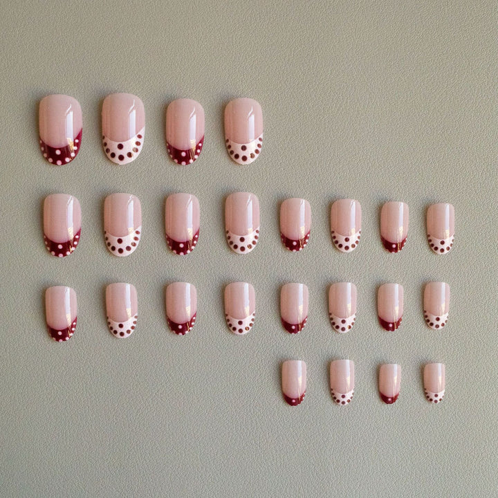 Kreatives French Tip Nagelkunst-Set