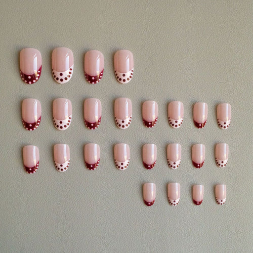Kreatives French Tip Nagelkunst-Set