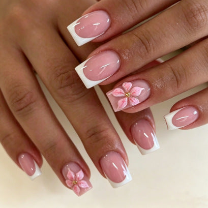 Blumen Design Presse-On Nagelspitzen Karnz