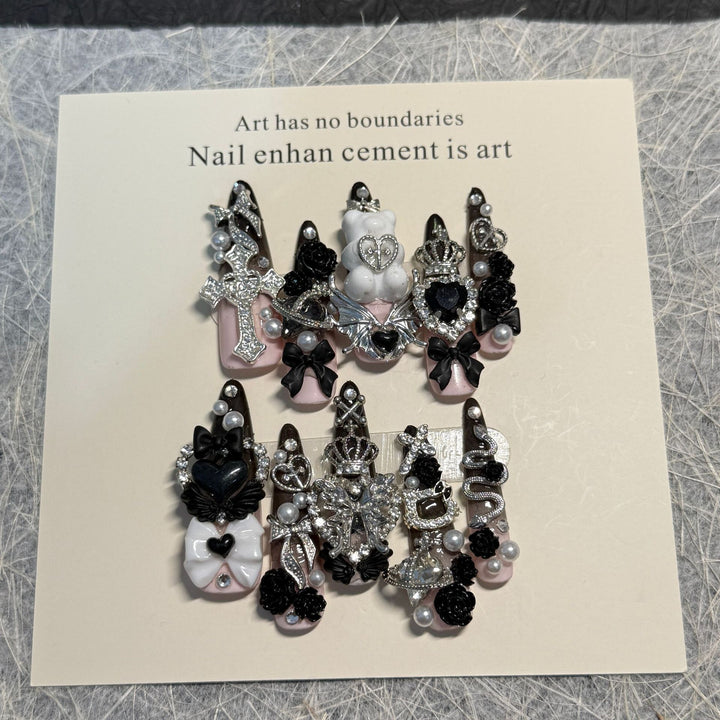 Gothic Themen Nagelkunst Set