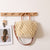 Damen Handtasche aus hochwertigem Makramee mit Holzgriff Karnz