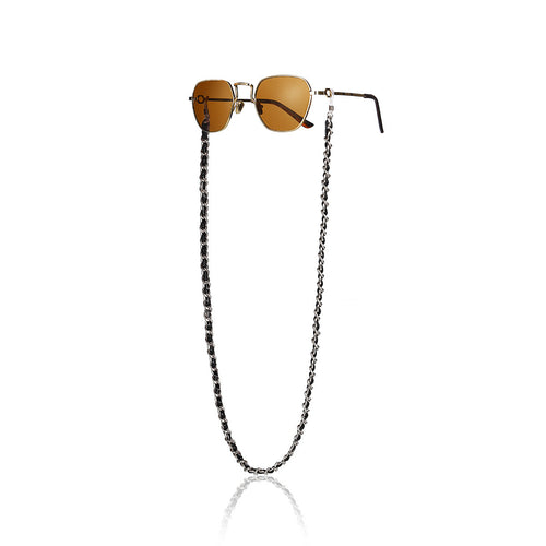 Modische Cat-Eye Sonnenbrille mit Kettenband Karnz