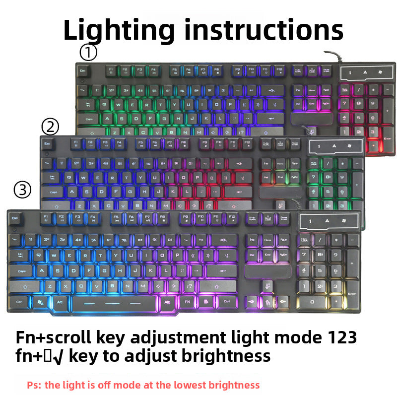 Rgb Beleuchtete Gaming-Tastatur Karnz
