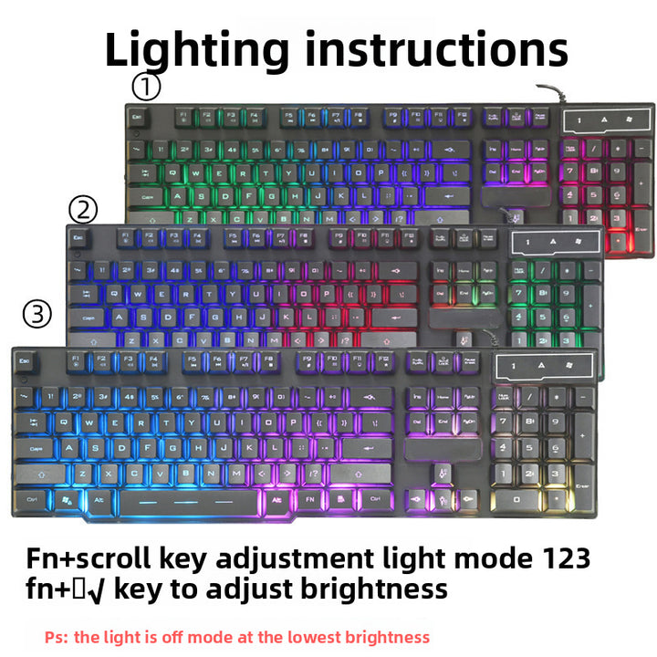 Rgb Beleuchtete Gaming-Tastatur Karnz