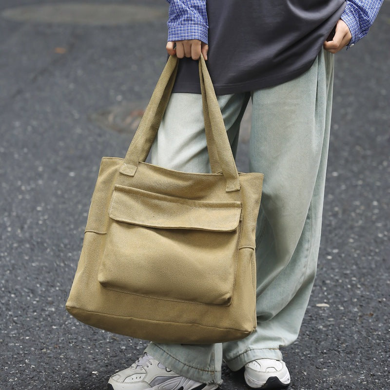 Geräumige Multifunktions-Tote mit vielen Taschen