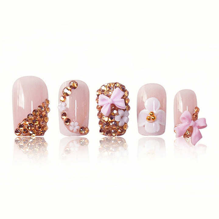 Floral Design Press-On Nägel Karnz